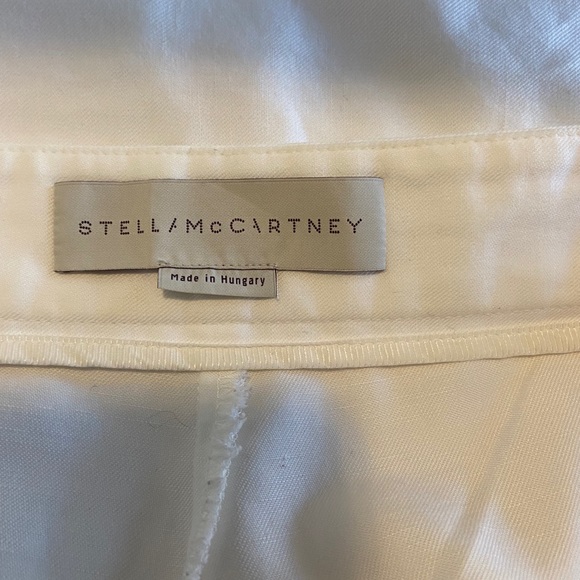 Stella McCartney White Pants Sz 38 High Waist  Worn 1 Time  GREAT BUY!! - Picture 6 of 7